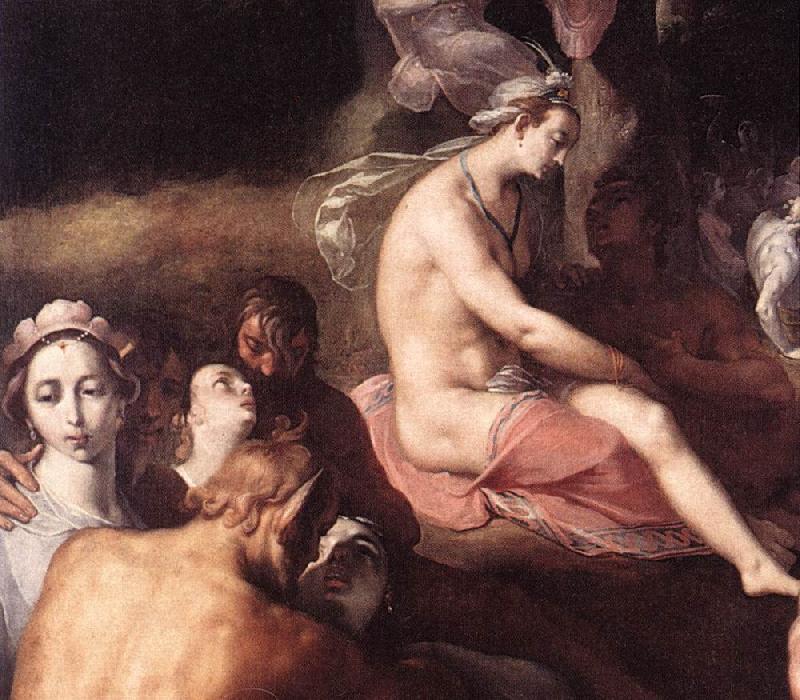 CORNELIS VAN HAARLEM The Wedding of Peleus and Thetis (detail) fdg oil painting image